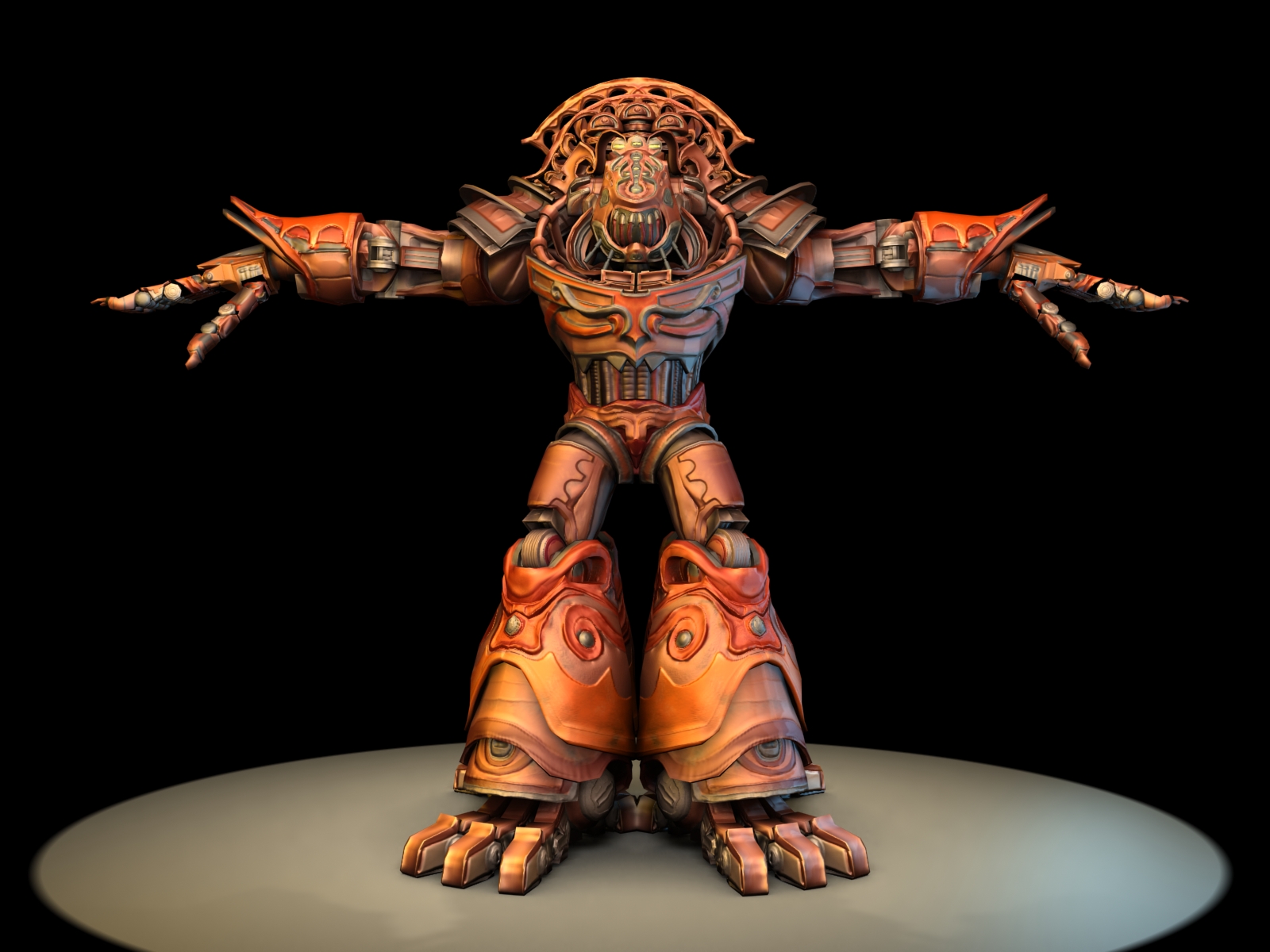 A 3D model done in ZBrush in 2008