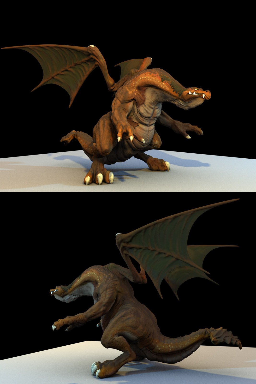 A 3D model done in ZBrush in 2008